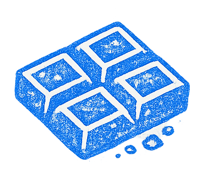 Illustration d'un bain de chocolat